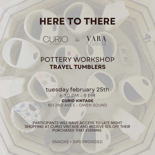 Travel Tumblers - Feb 25 - Curio Vintage