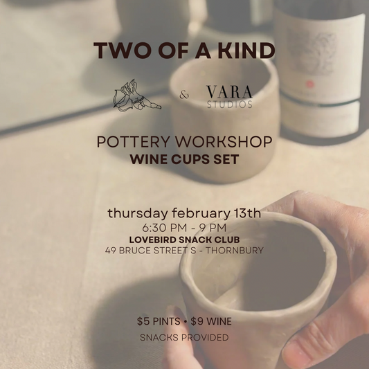 Wine Cups Set - Feb 13 - Lovebird Snack Club