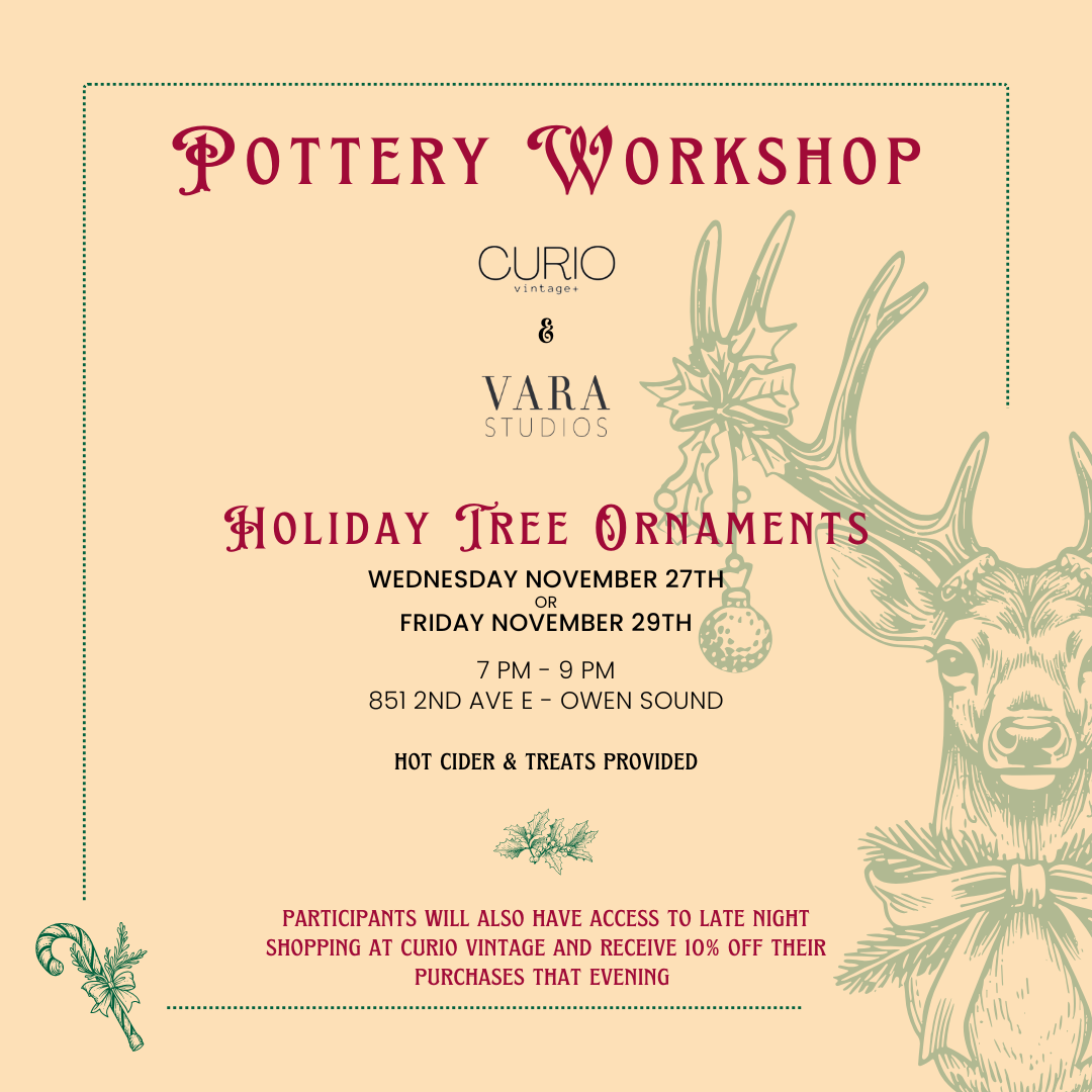 Holiday Tree Ornaments Workshop - Curio Vintage